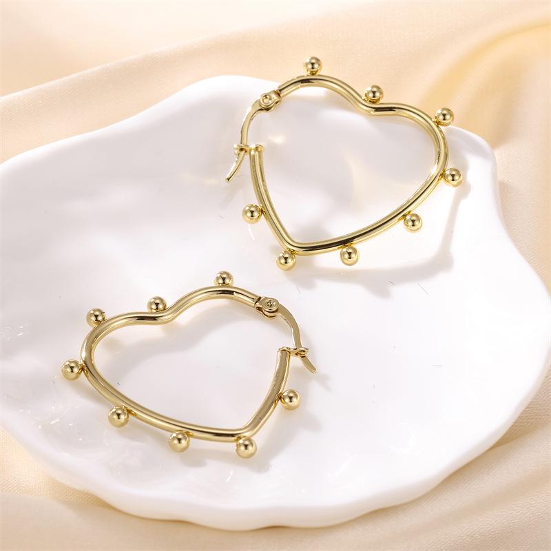 18K Gold Geometric Stainless Steel Minimalist Earrings