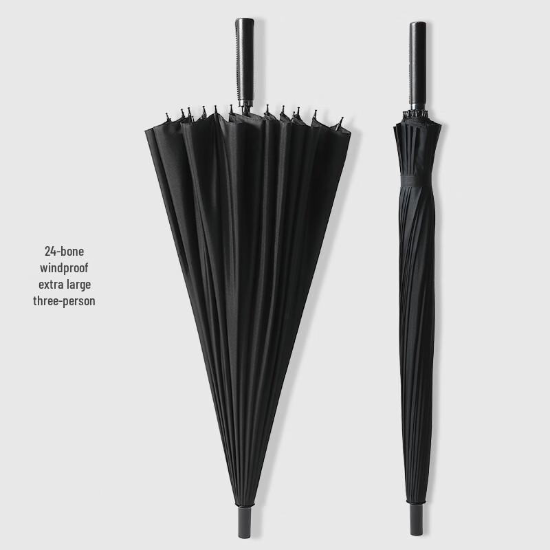 Minshzee Oversize 24-Rib Straight Manual Umbrella 24-Rib Manual