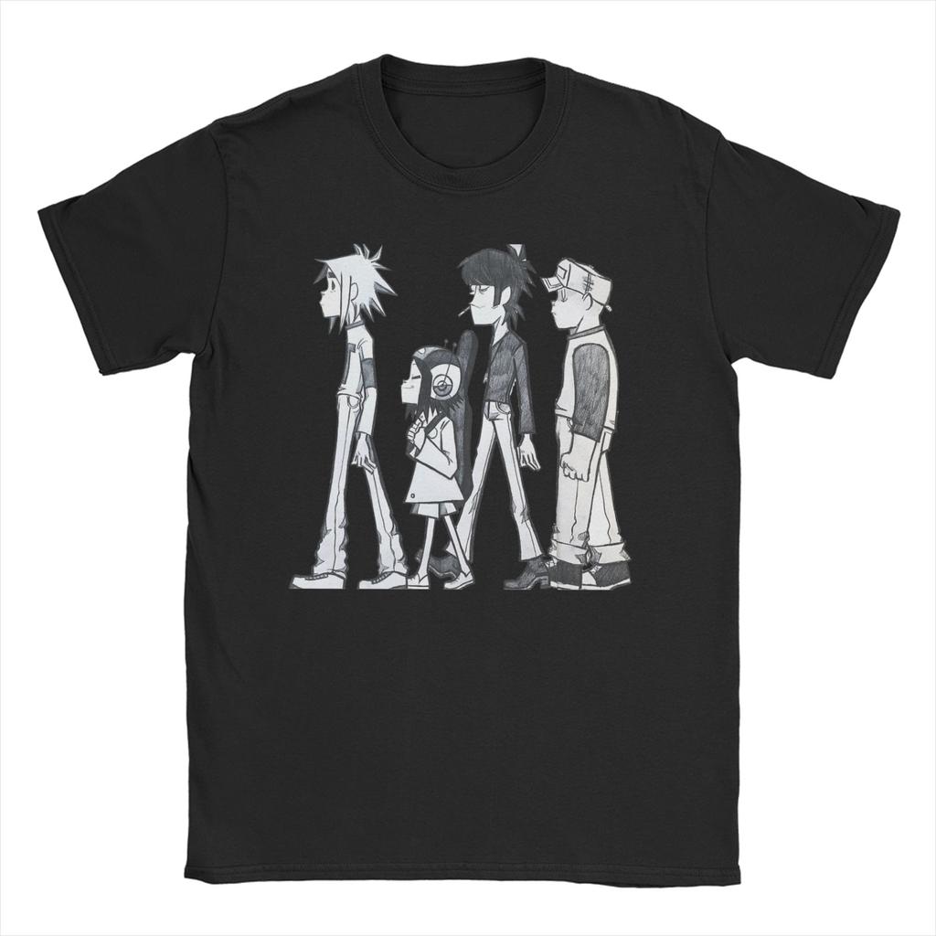Gorillazed Virtual Band T Shirts Unisex Womens Cotton Novelty TShirt Music Streetwear Tee Shirt Short Sleeve Clothes Summer