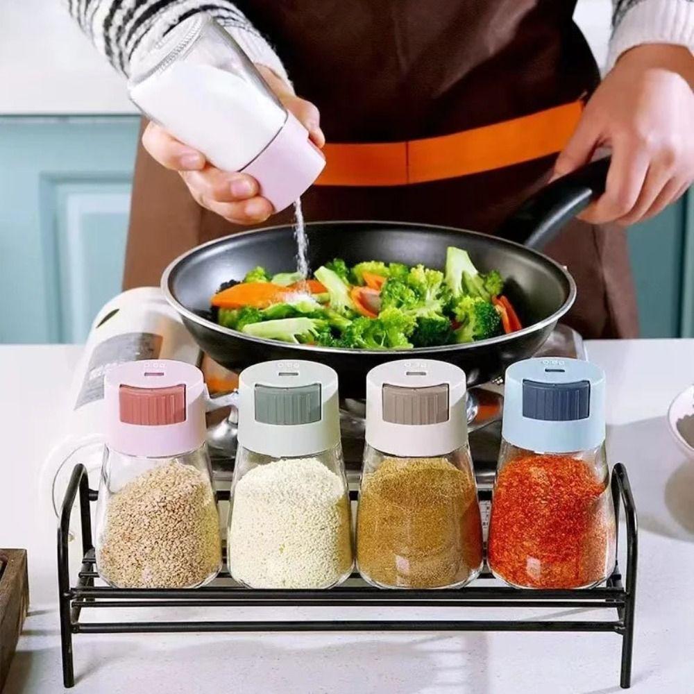 Transparent Measuring Seasoning Bottle Plastic Quantitative Salt Dispenser  Barbecue