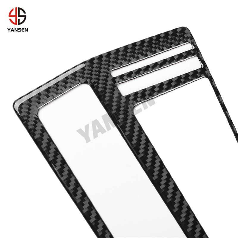 Carbon Fiber Car Gear Shift Panel Frame Cover Decoration Trim for Volkswagen Golf 8 MK8 2021 2022 2023 Accessories