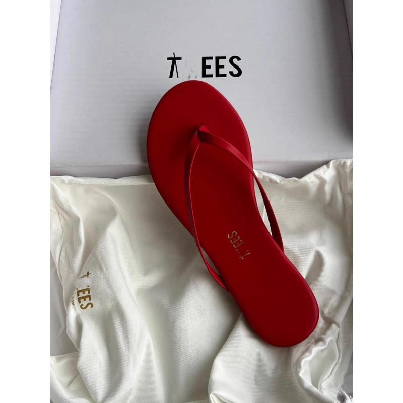 

2025 summer European and American niche minimalist flip-flops women s soft and comfortable flat-bottomed slippers outside casual simple sandals 35 красный