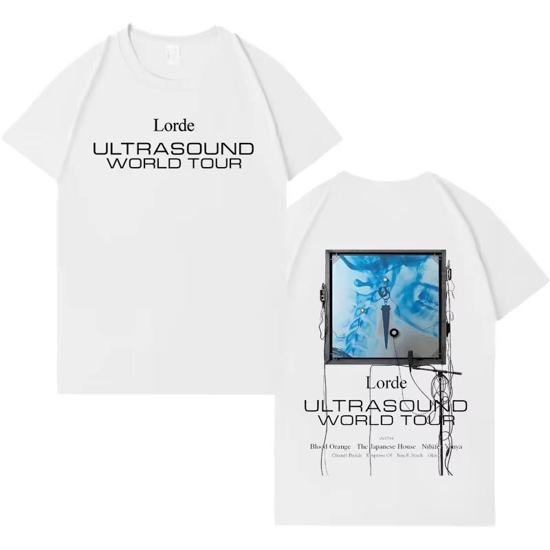 Singer Lorde Gothic Graphic Men Women Aesthetic Tshirt Cotton Harajuku High Quality Cozy  2026 Springsummer Short Sleeve Top