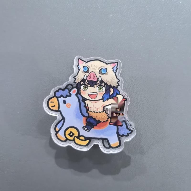 Year of the Horse Demon Slayer Cartoon Acrylic Double-Sided Tomioka Giyu Folder Clip