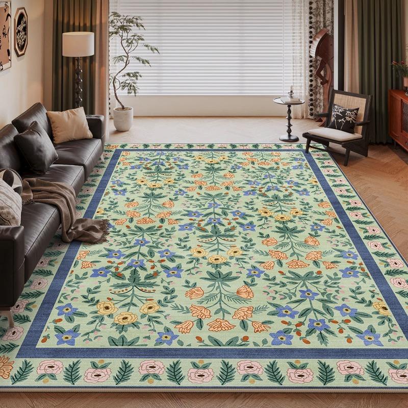 American Country Style Printing Large Area Rug Non-Slip Wear-resistant Carpet for Living Room Bedroom Soft Floor Mat Home Decor