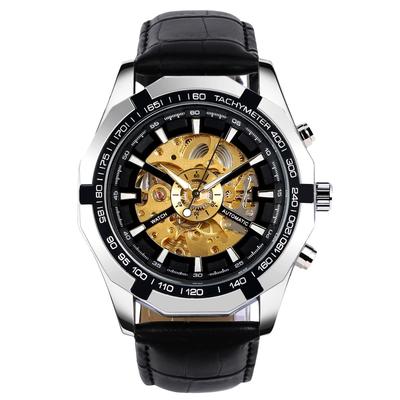 RORIOS Men's Watch, Luxury Mechanical Watch, Automatic Winding Wristwatch, Mechanical Watch, Men's Business Watch, Luminous, Date Display, Stainless S