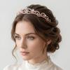 Elegant Bridal Crown Rhinestone Decor Headband Fashion Princess Hair Hoop Hair Accessories