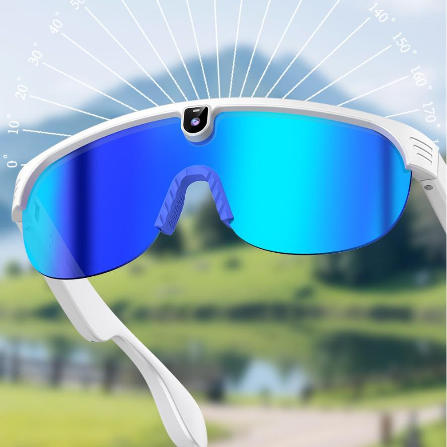 AI Smart Cycling Glasses with Camera: Bluetooth, Translation, HD Photos for Outdoor Cycling