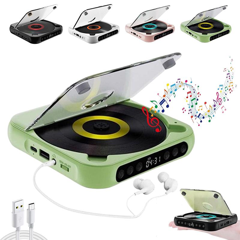 

Портативный CD-плеер, Bluetooth-колонка, LED-экран, стереопроигрыватель, Hi-Fi качество звука, встроенный аккумулятор 2000 мАч с возможностью подзарядки