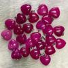 20mm Crystal Agate Heart Necklace Pendant - Natural Stone Jewelry Accessory