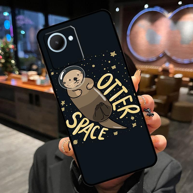 Cute Cartoon Otter Case For Realme 13 Pro Plus 12 11 14 15 GT6 GT7 Pro C15 C35 C53 C55 C61 C63 C65 C67 C71 C75