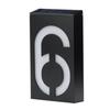 Solar Powered 0-9 LED Light House Address Number Street Road Doorplate Wall Lamp