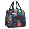 Custom Yayoi Kusama Abstract Painting Insulated Lunch Bag for Women Resuable Cooler Thermal Lunch Box Kids School Children