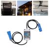 Mobile Digital Electricity Meter 16A Intermediate Meter Power Outdoor KWH Meter with CEE Plug 1P N Leakage Protector 1.  Cable for RV Home