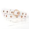 Versatile Pu Leather Belt For Women With Punching Detail And Buckle Metal