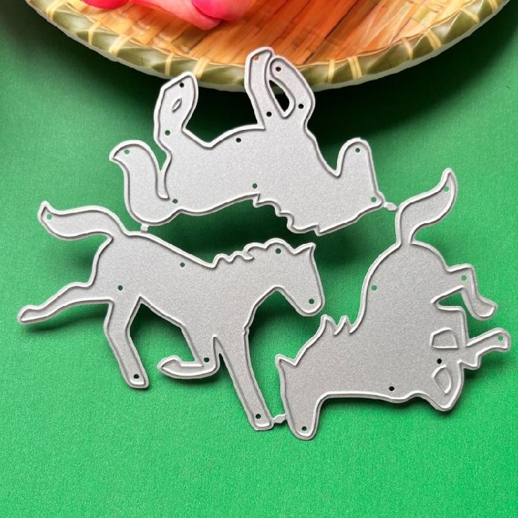 Horse Metal Die Cuts Scrapbooking Stencil Card Emboss DIY Photo Album Template