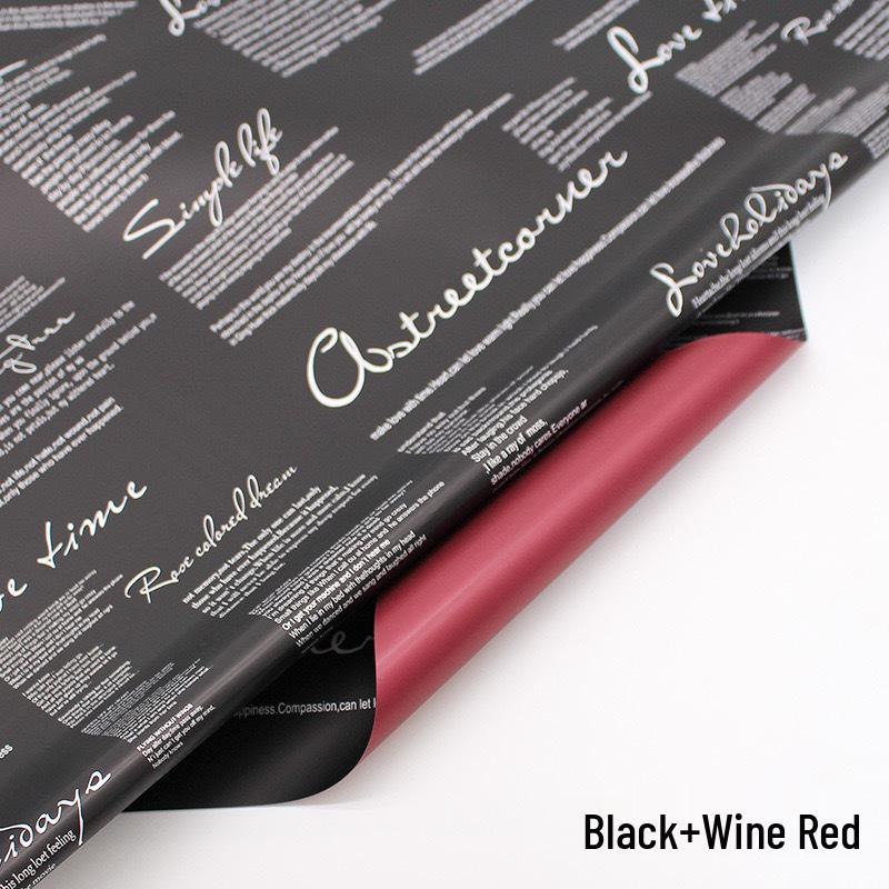 Two-Tone Waterproof Hanji Paper for DIY Flower Wrapping and Bouquet Packaging