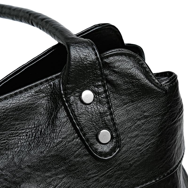 Mother Bag Soft Leather Handbag Women's Shoulder Crossbody Bag Computer Bag Tote Bag