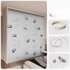 Rideau à coulisse pliante pour dressing, Rideaux de dressing pliants sans portes, Rideaux de porte anti-poussière pour armoire