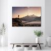 Canvas Print, Mountain Climbing Stars Sky