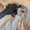 Gray Raccoon Velvet Knitted Cardigan Women's Spring and Autumn Soft Waxy Lazy Sweater Jacket High-end Top