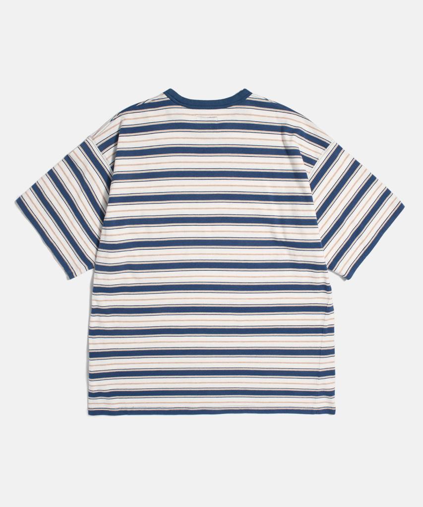 ESPIONAGE Multi Border Pocket Tee Blue