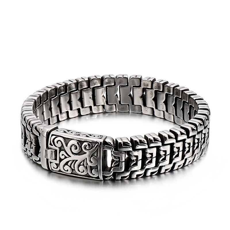 

Punk High Polished Arrow Shaped Bracelet Men 16MM Stainless Steel Bike Chain Bilezik Boho Male Jewellry Accessories 2026 19cm