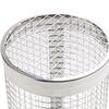 Rolling Grilling Basket Round Stainless Steel Grill Basket for Outdoor Grilling Fish Shrimp Meat Vegetables Fries Small 20x9.4cm