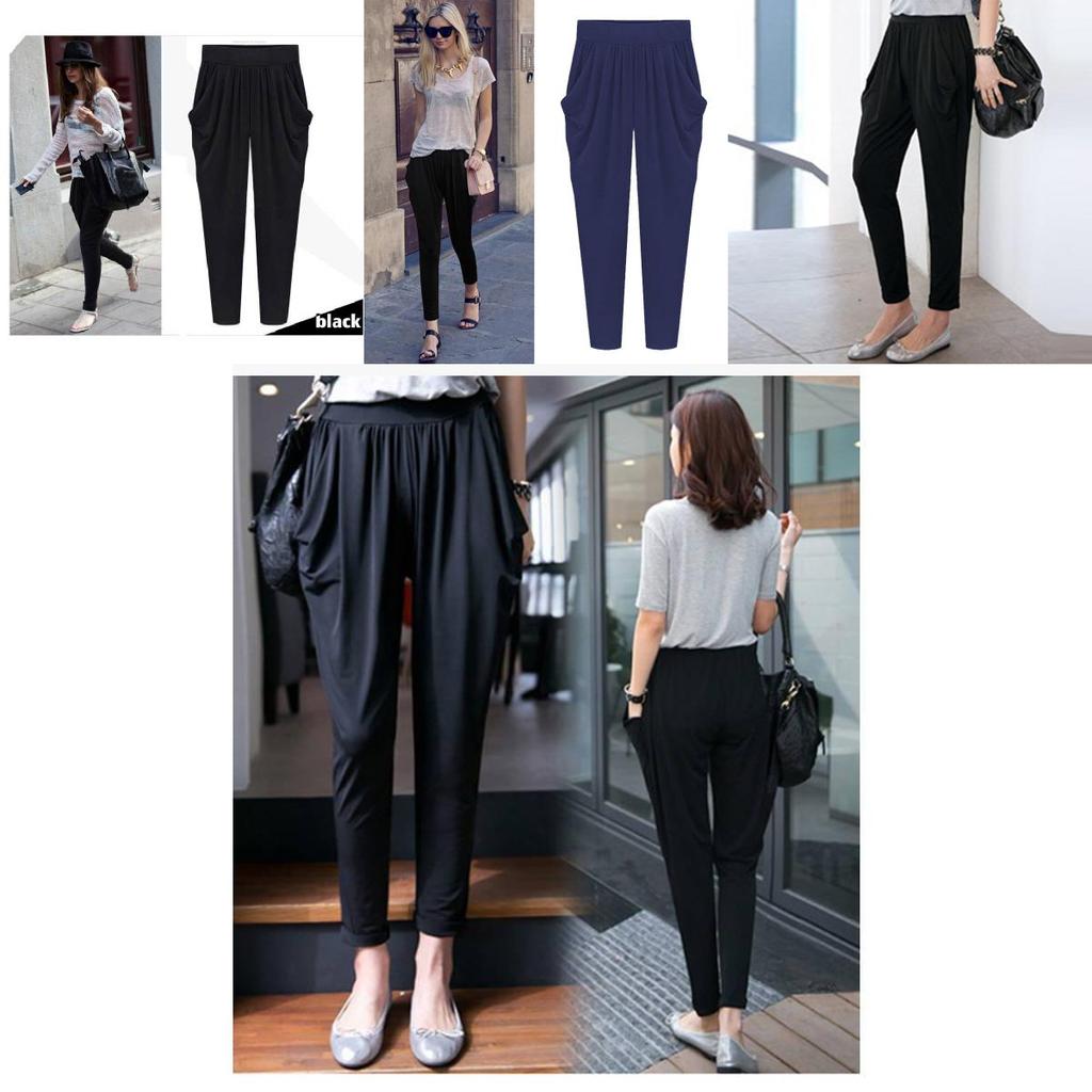 Casual Plus Size Harem Pants For Women With High Waist And Breathable Milk Silk Fabric For Summer Comfort