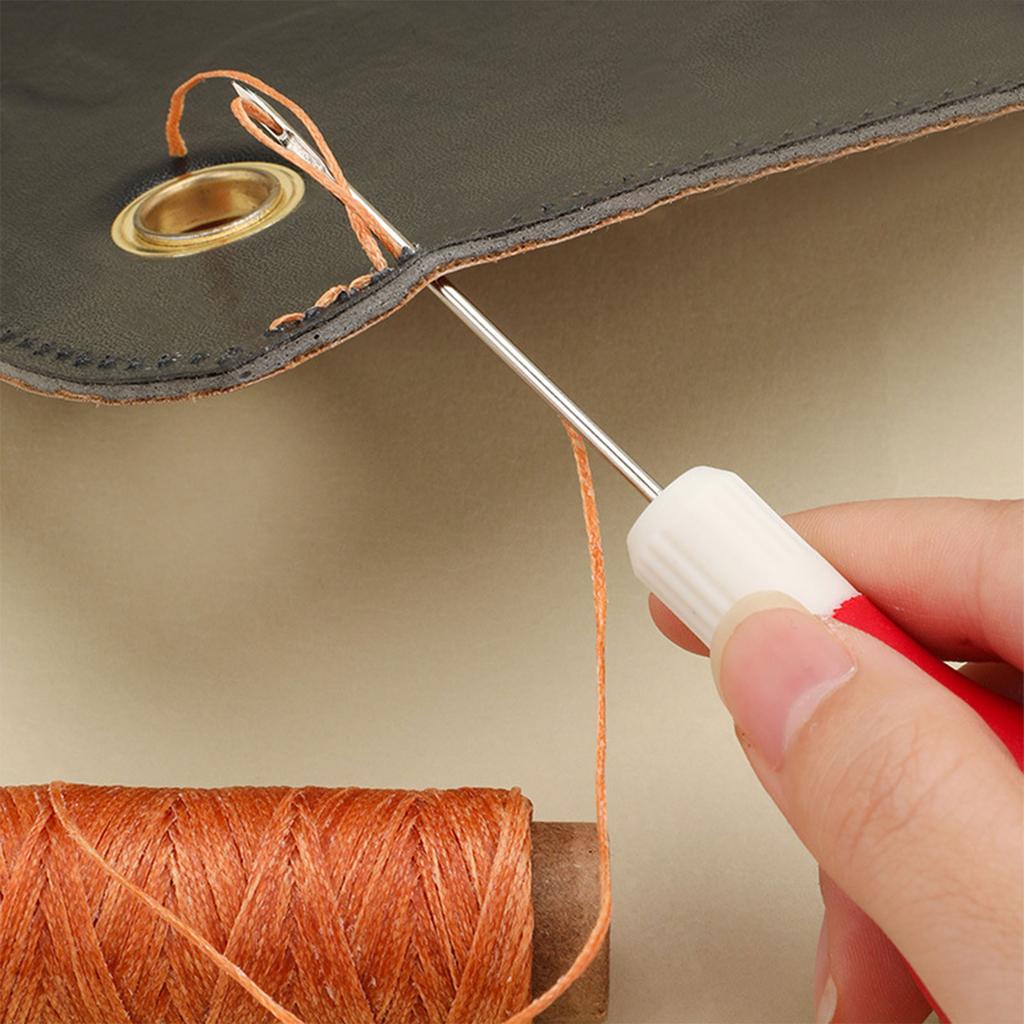 Multiunction Leather Stitching Awl Ergonomic Plastic Handle Leather Craft Awl Tool For Shoe Repair Leathercraft Working