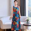 Stijlvolle en comfortabele spaghettibandjes katoenen jurk met bloemenprint voor dames in de zomer