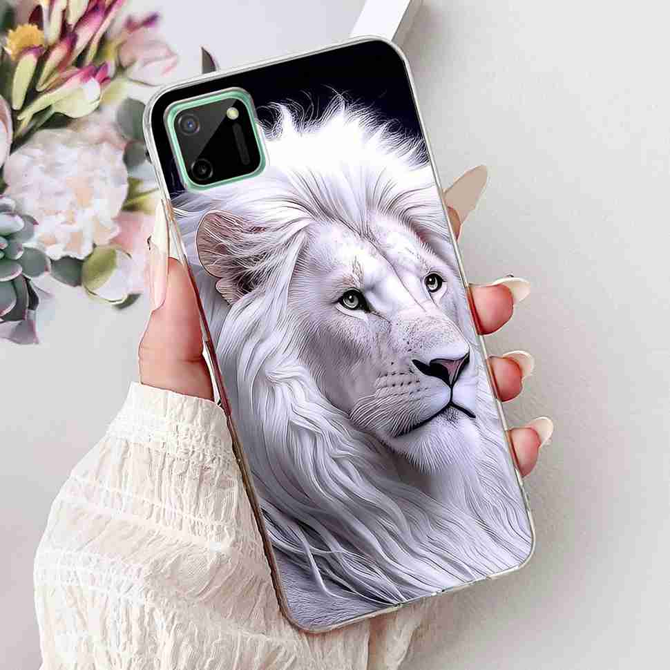 For Oppo Realme C11 6.5" Case Colorful Butterfly Soft Silicone TPU Cover For Realme c11 C11 RMX2185 Fashion Flower Phone Cases