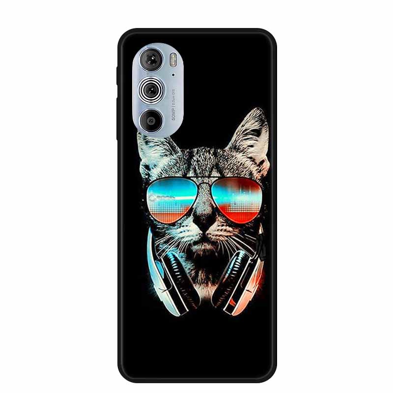 For Motorola Moto Edge Plus 2022 Case Soft Silicone TPU Back Cover Case For Motorola Edge+ 5G UW 2022 Funda Wolf Cartoon Coque