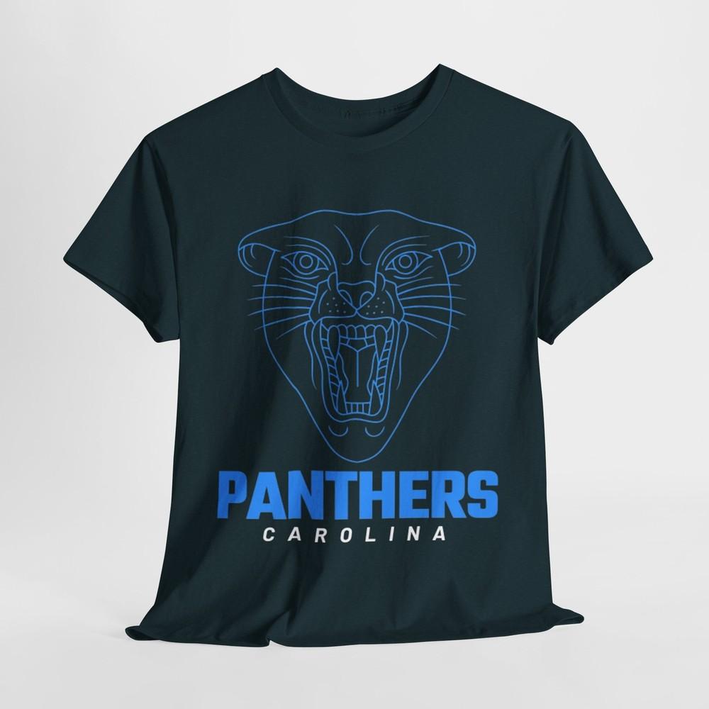 Футболка унисекс из плотного хлопка для фаната команды NFL Carolina Panthers S
