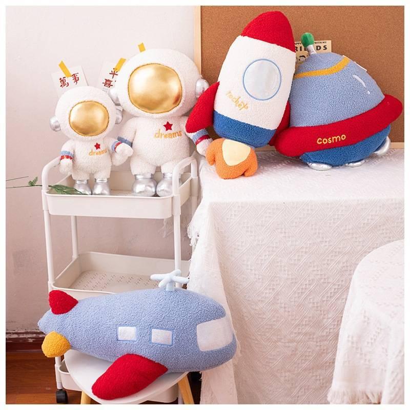 Weltraum-Astronaut Kissen Plüschtier Mit Logo-Druck Lustiges Und Interaktives Kindergeschenk
