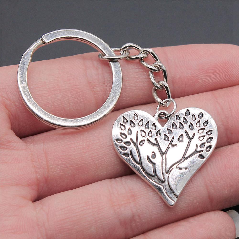 28mm Schlüsselanhänger Lebensbaum Kabbalah Hochzeitsschmuck Zubehör QY054