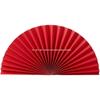 Red Semi-Circular Origami Craft Fan for Weddings, Photography, and Displays