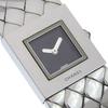 Chanel Matelasse Watches H0009 Silver blackDial Stainless Steel Quartz Analog Display Women Used