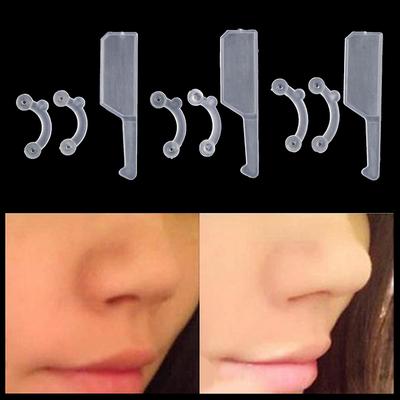 6 vnt. 3 * dydžiai Beauty Nose Up Lifting Bridge Formuojamas masažo įrankis be skausmo nosies