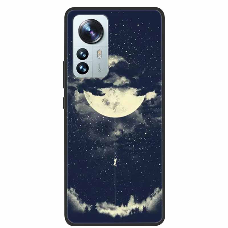 For Xiaomi 12T Pro Phone Case Cover Lion Wolf Black Soft Silicone Case For Xiaomi 12T Pro Back Cover Case 12 T 12TPro Funda Capa