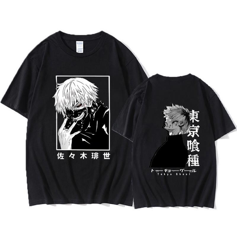 

New Kaneki Ken T-shirt Men s Women s Fashion Anime Printed T Shirt Summer Casual Crew Neck Loose Short Sleeve Tee 4XL