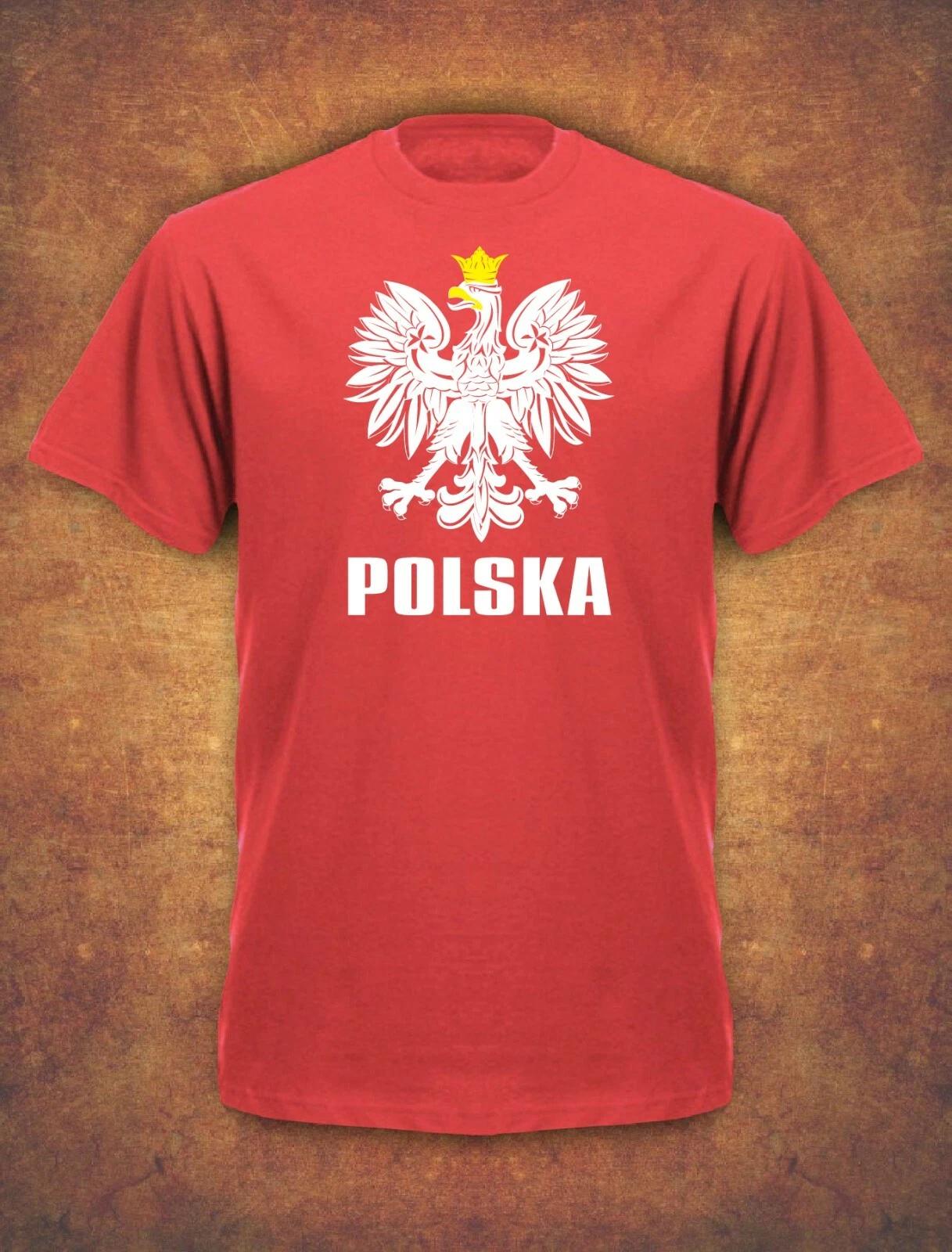 Polska Poland kibic Koszulka Pilka nozna T- Shirt Red 4XL