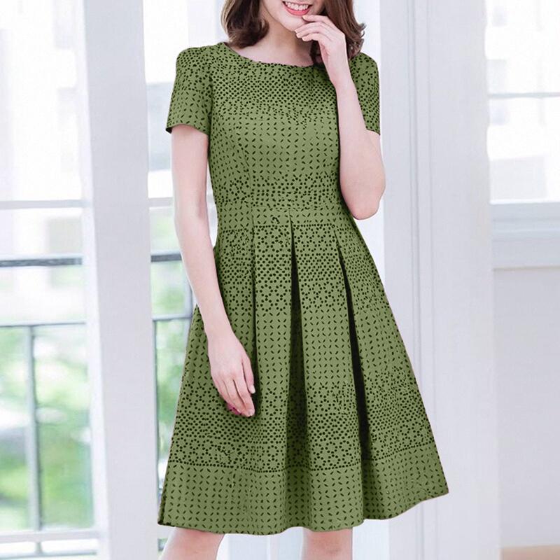 

ZANZEA Женское повседневное свободное летнее платье с коротким рукавом и принтом 3XL