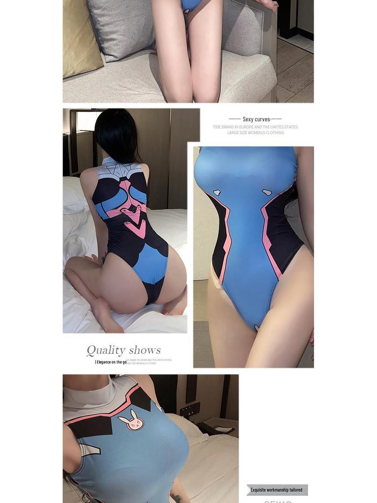 PXFS Dvoudílné erotické spodní prádlo Body: Lákavé Cosplay body s otevřeným rozkrokem