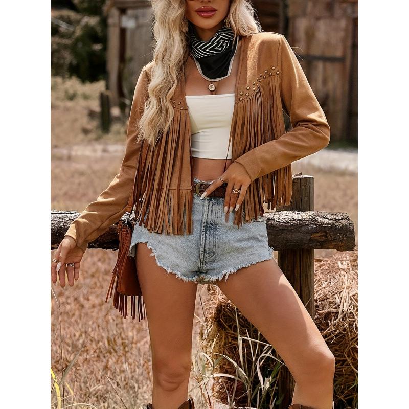 Women's Tassel Trendy Cardigan Jacket - 2026 Long Sleeve Fashionable Style
