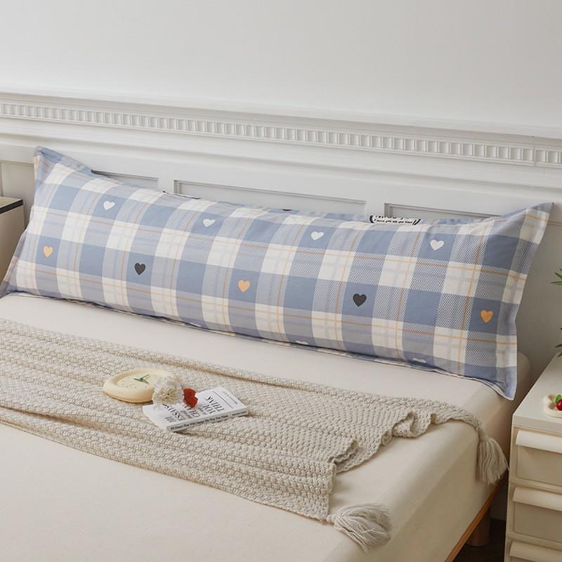 Soft Cotton Long Pillowcase 48x120/150/180cm Ins Style Floral Print Double Bed Single Piece