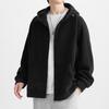 Plus Size Men's Winter Sherpa Fleece Hoodie Cardigan 2025 - Heavyweight Trendy Top