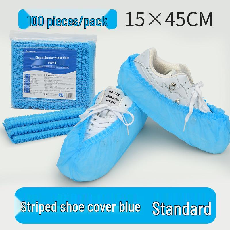 

Thickened Disposable Non-slip Shoe Covers - Non-woven Fabric Dustproof Foot Covers for Indoor Use