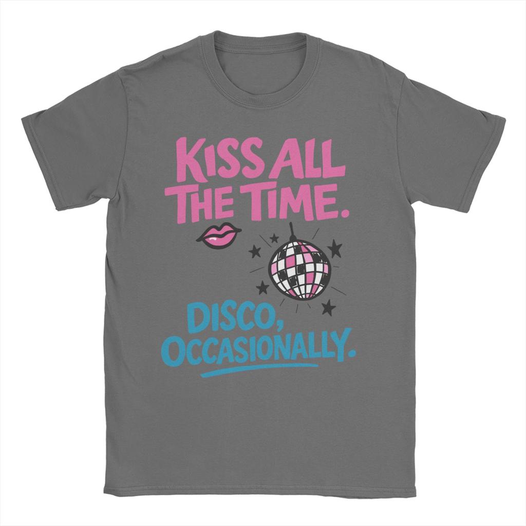 Kiss All The Time Harrys Album TShirt Men Women Styles Novelty Pure Cotton Tee Shirt Short Sleeve T Shirt Gift Idea Clothing