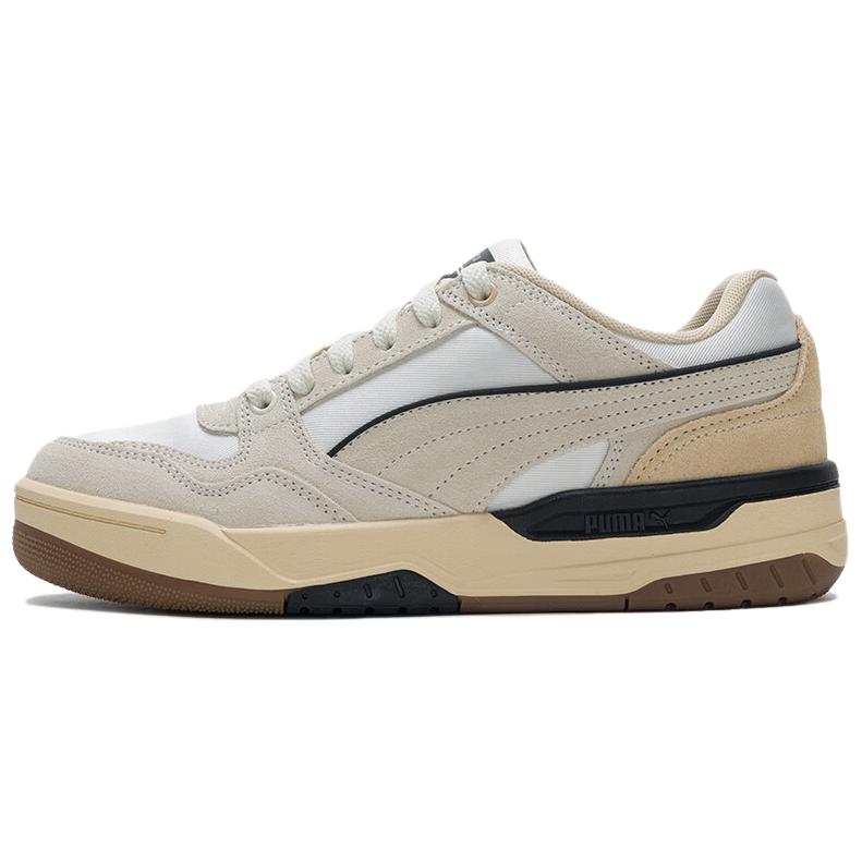 Puma Rebound Retro Comfortable Versatile Shock Absorbing Durable Low-Top Sneakers Unisex Sneakers Off-White 402647-01